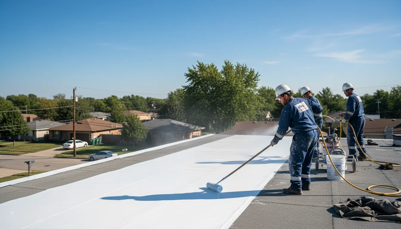 Commercial roof coating in Gowrie, IA near me
